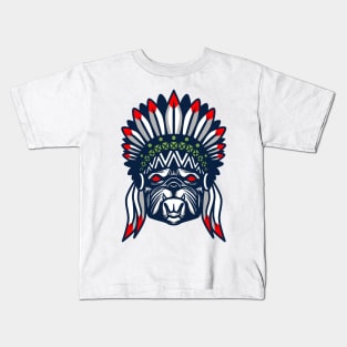 Dog native american Kids T-Shirt